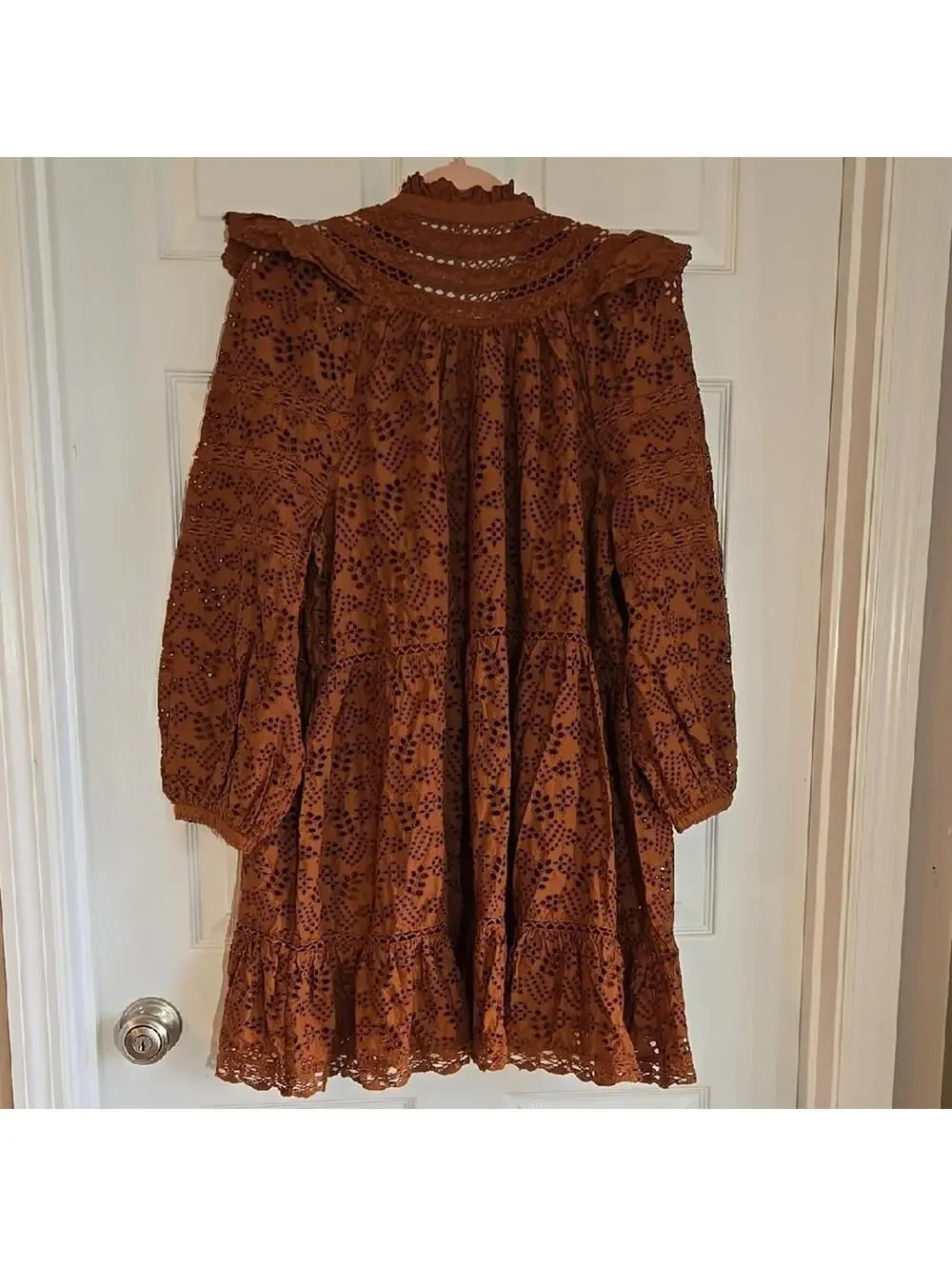 New $248 Retail American Eagle Outfitters AE77 Premuim Line Eyelet Dress Size Sm - Picture 7 of 9